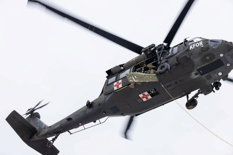 Black Hawk Medevac Crew Rescues Tourists After Albanian Avalanche