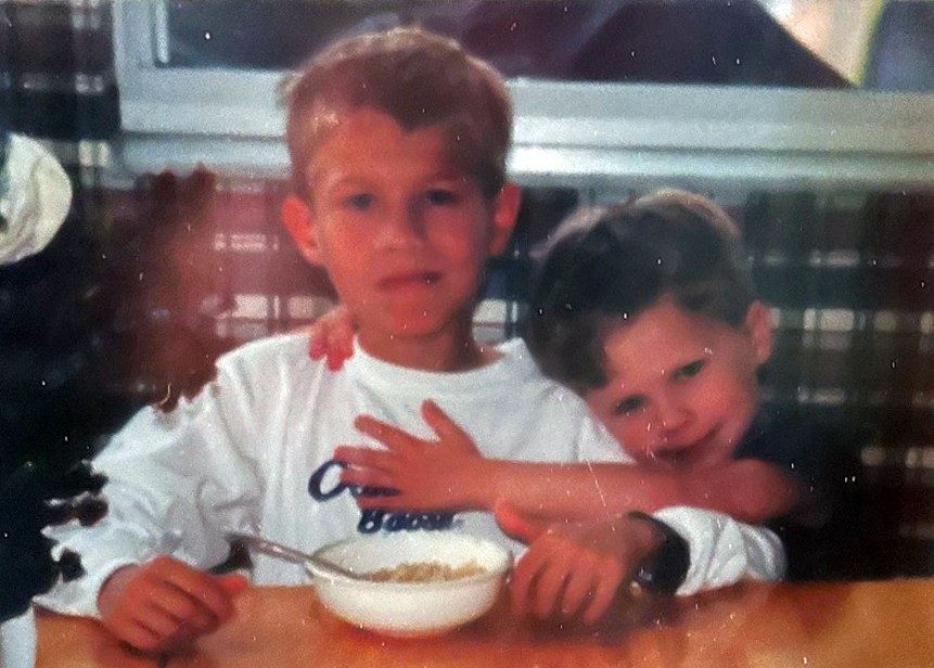 Trevor, right, and Taylor growing up as kids in Melbourne, FL